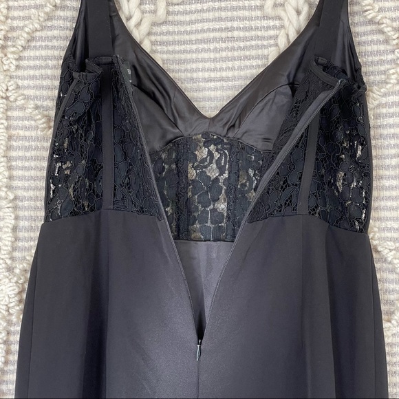 BARDOT CORSET LACE PANEL DRESS IN BLACK US 10 - Picture 13 of 16